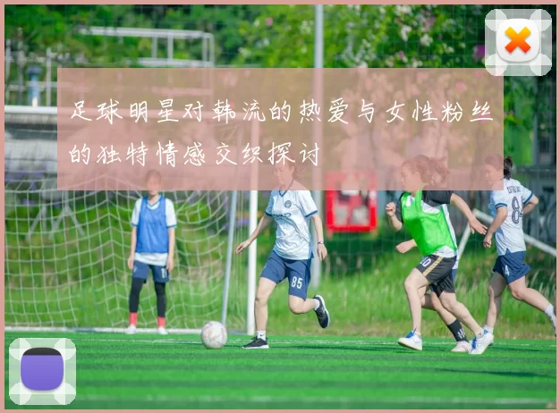足球明星对韩流的热爱与女性粉丝的独特情感交织探讨